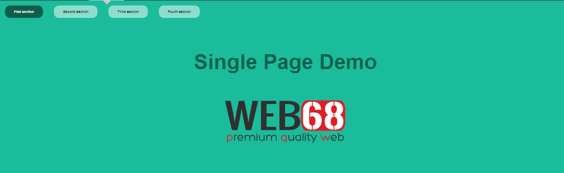 Single page website made easy with fullPage jQuery plugin