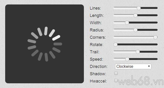 Spin.js - The ultimate animated loading indicator